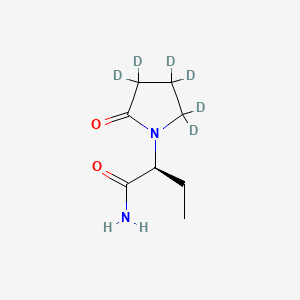 Chemical structure of Levetiracetam-d6
