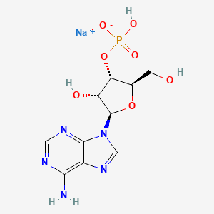 Chemical structure of Adenosine 3'-monophosphate (sodium salt)