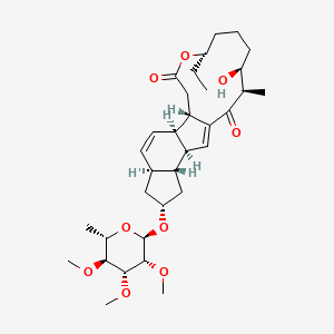 Chemical structure of Spinosyn A 17-pseudoaglycone