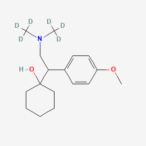 Chemical structure of Venlafaxine-d6 (hydrochloride) (CRM)