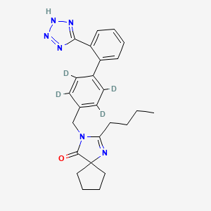 Chemical structure of Irbesartan-d4