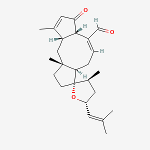 Chemical structure of Anhydroophiobolin A