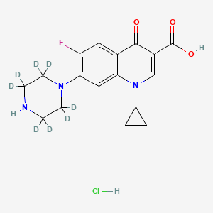 Chemical structure of Ciprofloxacin-d8 (hydrochloride)