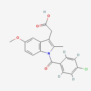 Chemical structure of Indomethacin-d4