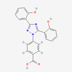 Chemical structure of Deferasirox-d4