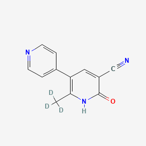 Chemical structure of Milrinone-d3