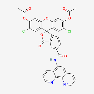 Chemical structure of Phen Green SK diacetate