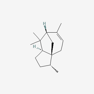 Chemical structure of (-)-Cedrene