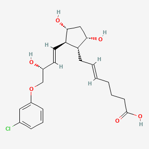 Chemical structure of (+)-5-trans Cloprostenol