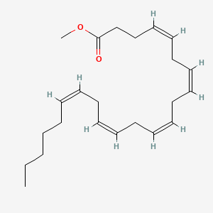 Chemical structure of all-cis-4,7,10,13,16-Docosapentaenoic Acid methyl ester