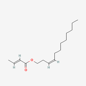 Chemical structure of Z3-Dodecenyl E2-butenoate