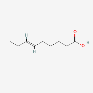 Chemical structure of (E)-8-Methyl-6-nonenoic Acid