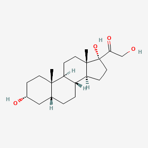 Chemical structure of Tetrahydro-11-deoxycortisol