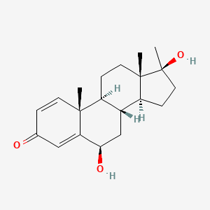 Chemical structure of 6β-hydroxy Metandienone