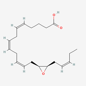 Chemical structure of (±)14(15)-EpETE