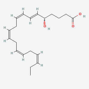 Chemical structure of 5S-Hepe
