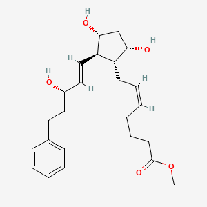 Chemical structure of Bimatoprost acid methyl ester