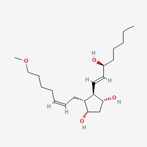 Chemical structure of PGF2alpha methyl ether