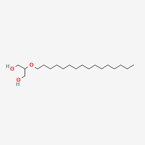 Chemical structure of 2-O-Hexadecyl Glycerol
