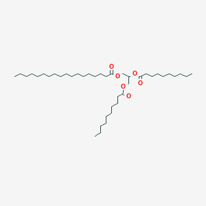 Chemical structure of 1,2-Didecanoyl-3-Stearoyl-rac-glycerol