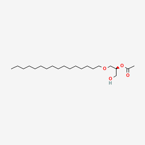 Chemical structure of Hexadecyl Acetyl Glycerol