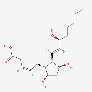 Chemical structure of 2,3-Dinor-11b-PGF2alpha
