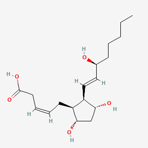 Chemical structure of 2,3-Dinor-8-iso-PGF2alpha