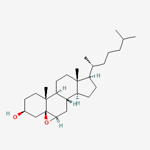 Chemical structure of 5β,6β-epoxy Cholestanol