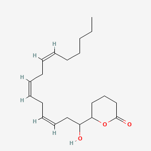 Chemical structure of (±)5(6)-DiHET lactone