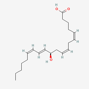 Chemical structure of 11(R)-HETE