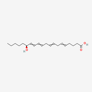 Chemical structure of 15(R)-HETE