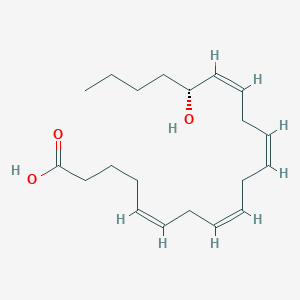 Chemical structure of 16(R)-HETE