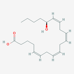 Chemical structure of 16(S)-HETE