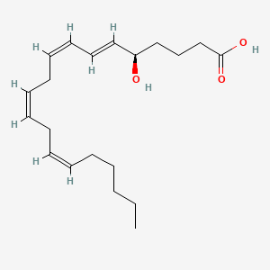 Chemical structure of 5(R)-HETE