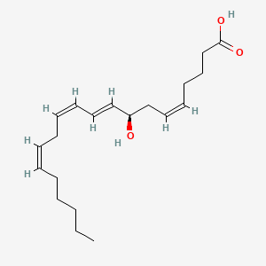 Chemical structure of 8(R)-HETE
