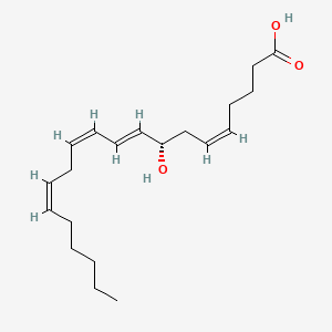 Chemical structure of 8(S)-HETE