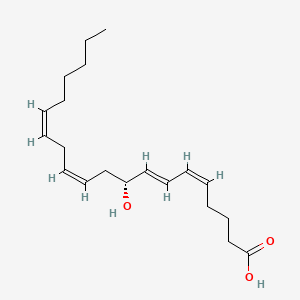 Chemical structure of 9(R)-HETE