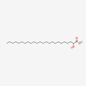 Chemical structure of 2-hydroxy Lignoceric Acid
