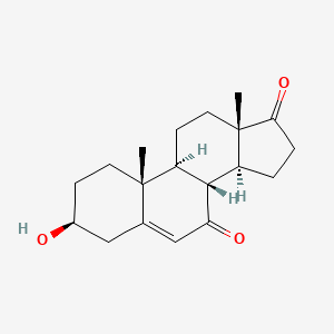 Chemical structure of 7-keto Dehydroepiandrosterone