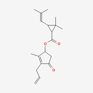 Chemical structure of Allethrin