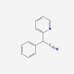 Chemical structure of α-Phenyl-α-(2-pyridyl)acetonitrile