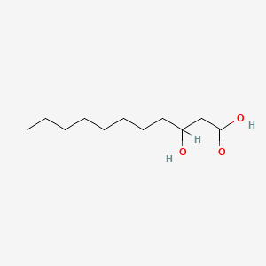 Chemical structure of 3-hydroxy Undecanoic Acid