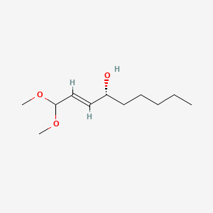 Chemical structure of 4-hydroxy Nonenal-dimethylacetal