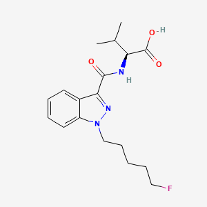Chemical structure of 5-fluoro AMB metabolite 7