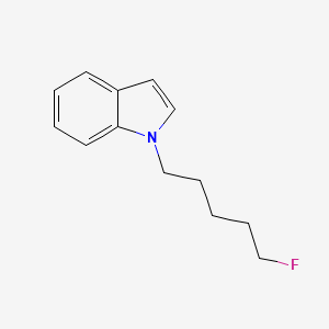 Chemical structure of 5-Fluoropentylindole