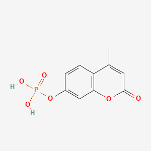 Chemical structure of 4-Methylumbelliferyl Phosphate