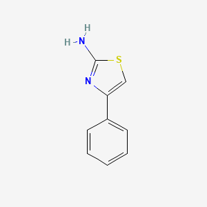 Chemical structure of 2-Amino-4-phenylthiazole