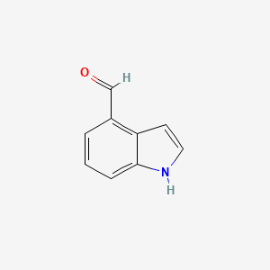 Chemical structure of 4-formyl Indole