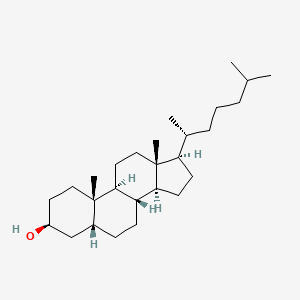 Chemical structure of Coprostanol
