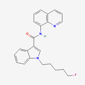 Chemical structure of AM2201 8-quinolinyl carboxamide